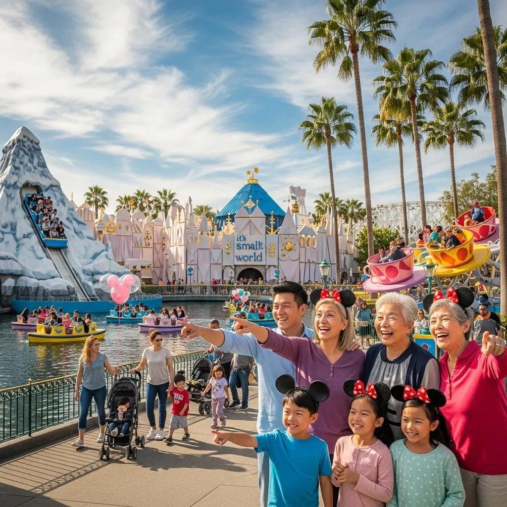 Family attractions at Disneyland Resort — ideal for reunions