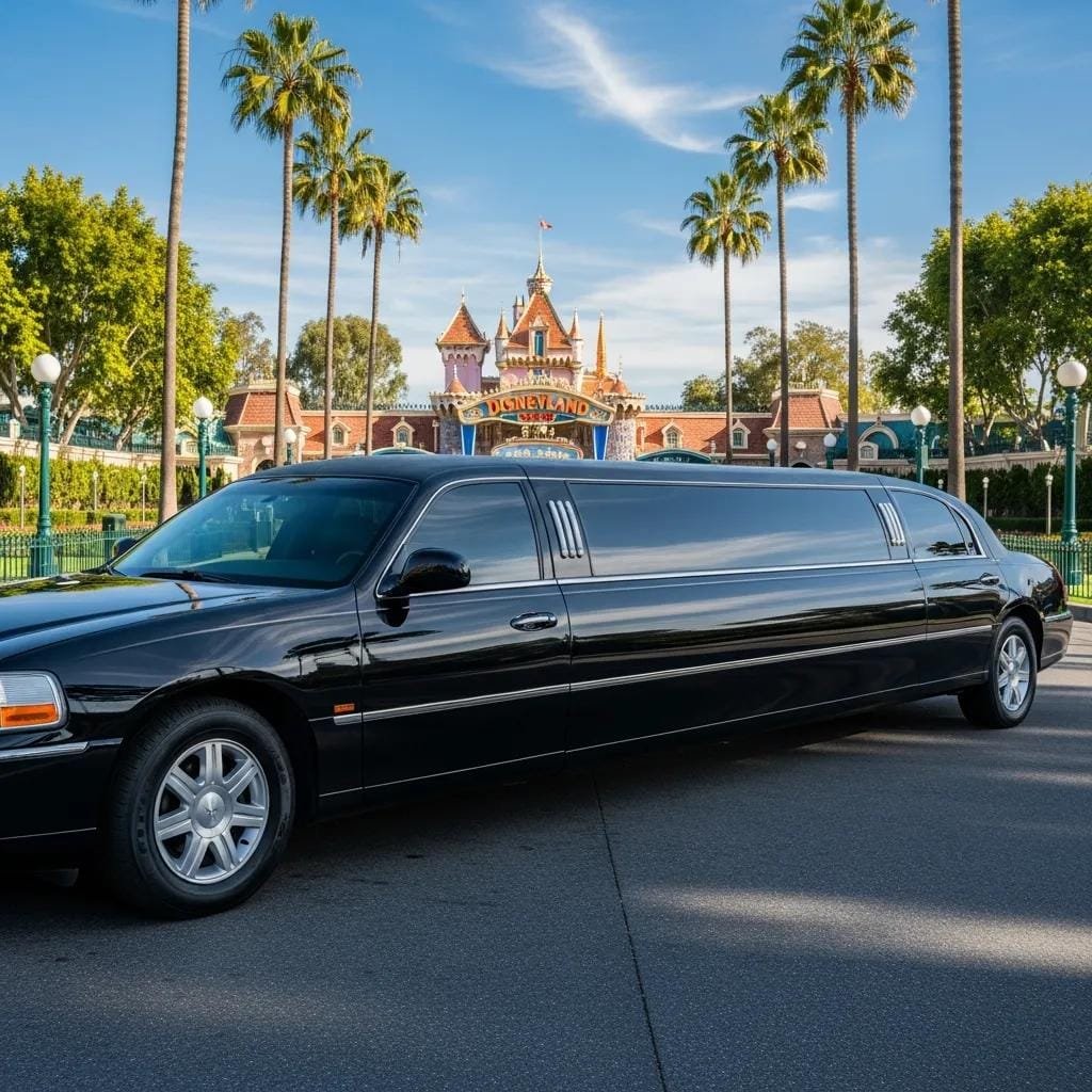 Luxury limousine in Orange County showcasing premium transportation services