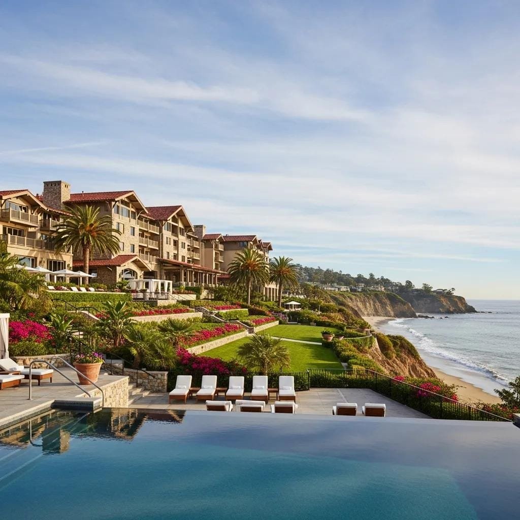 The Montage Laguna Beach overlooking the ocean — an example of OC’s coastal luxury escapes
